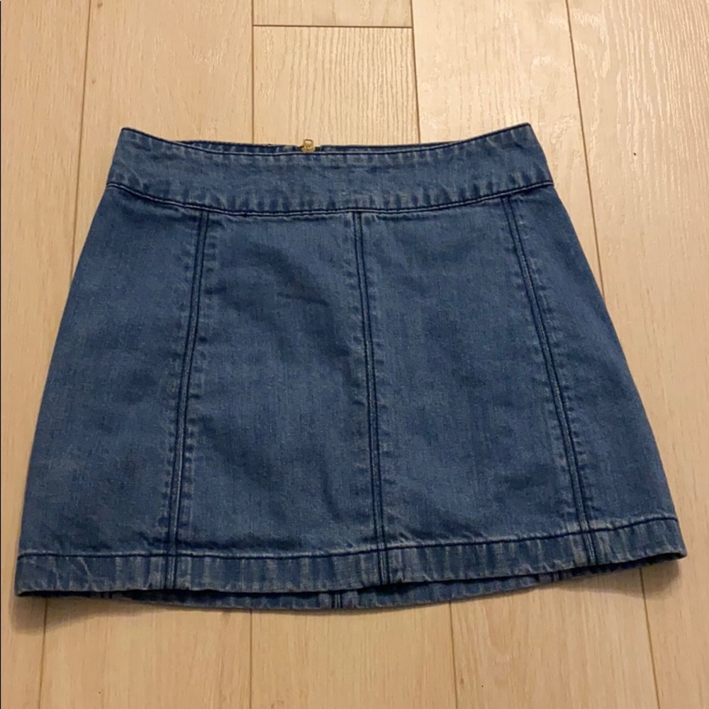Free People Jean Skirt